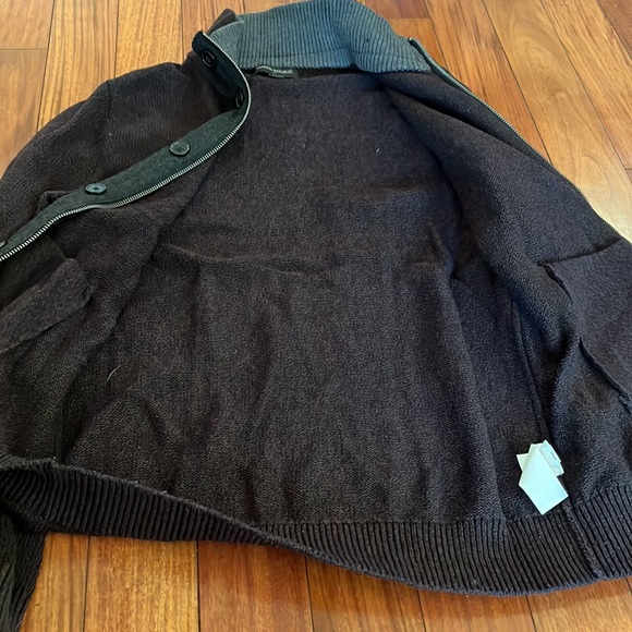 Banana Republic Purple Men’s Zip Up Sweater - Picture 3 of 5